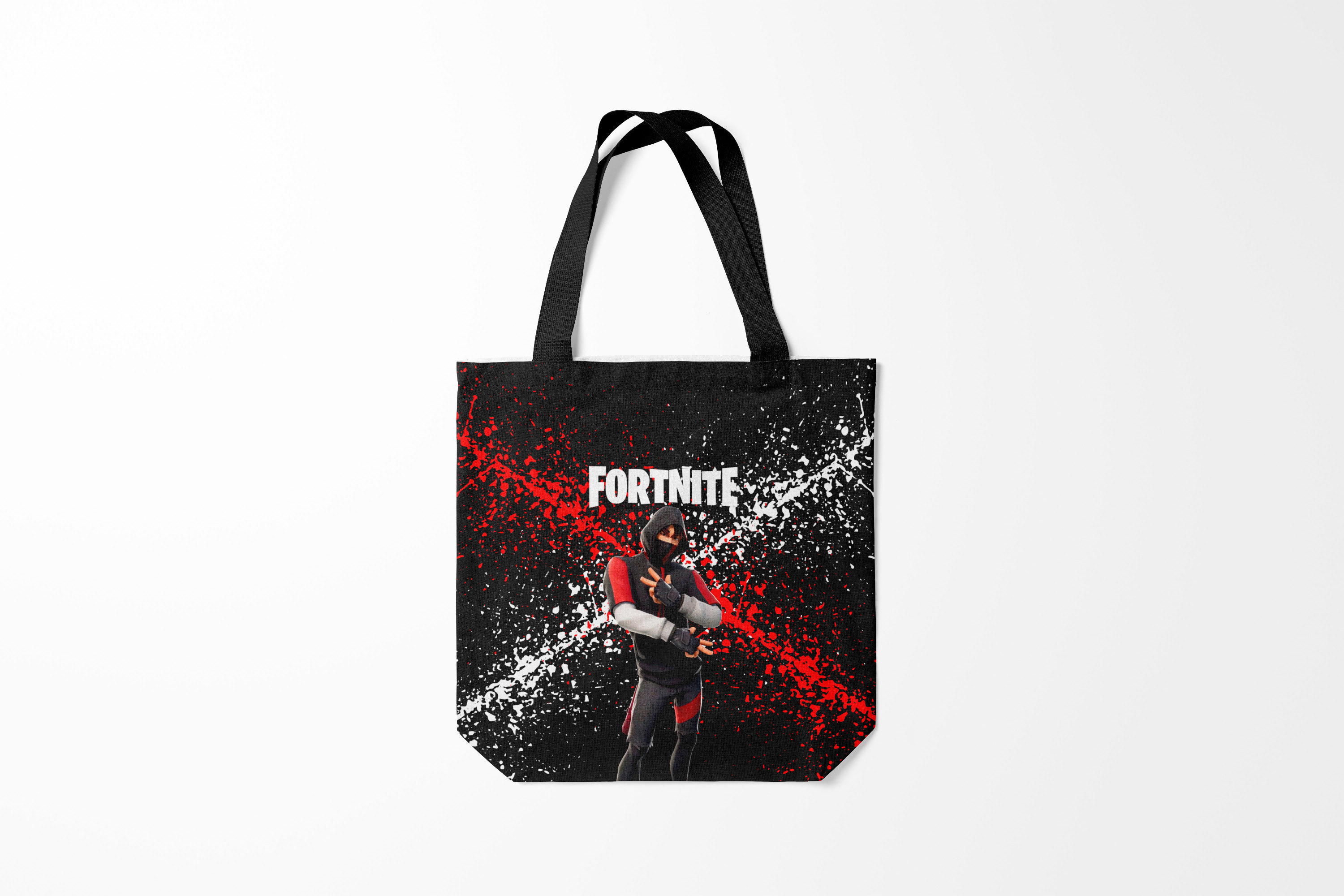 

Сумка шoппер унисекс Burnettie Fortnite Ikonik., черный, Fortnite Ikonik.