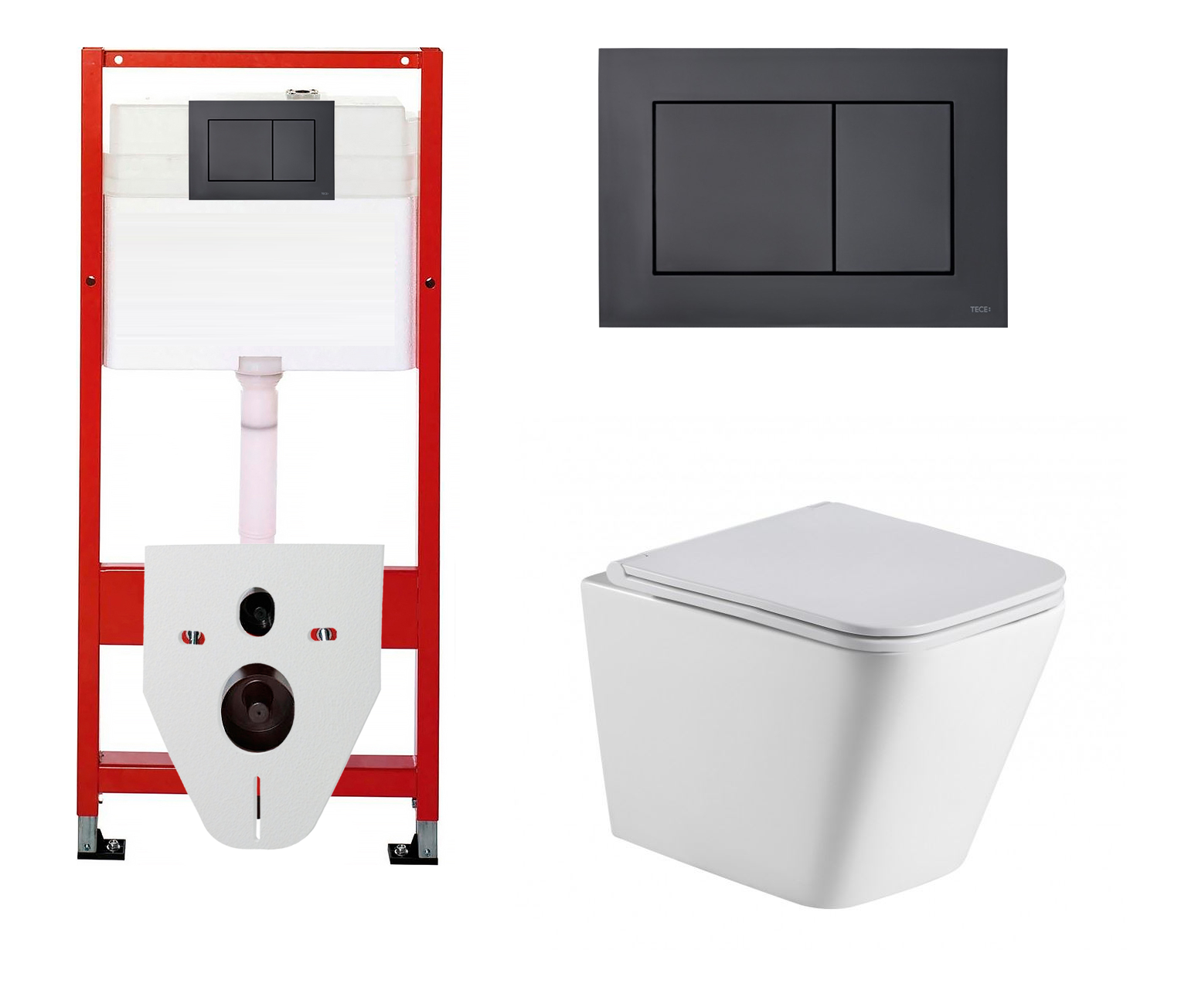 

Комплект инсталляция Tece Base + Унитаз Gelbach с кнопкой