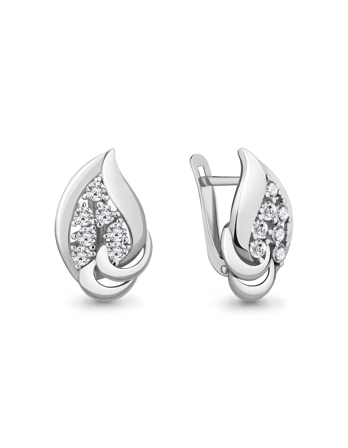 

Серьги из серебра TEO MAORI 846896А.5, фианит, 846896А.5
