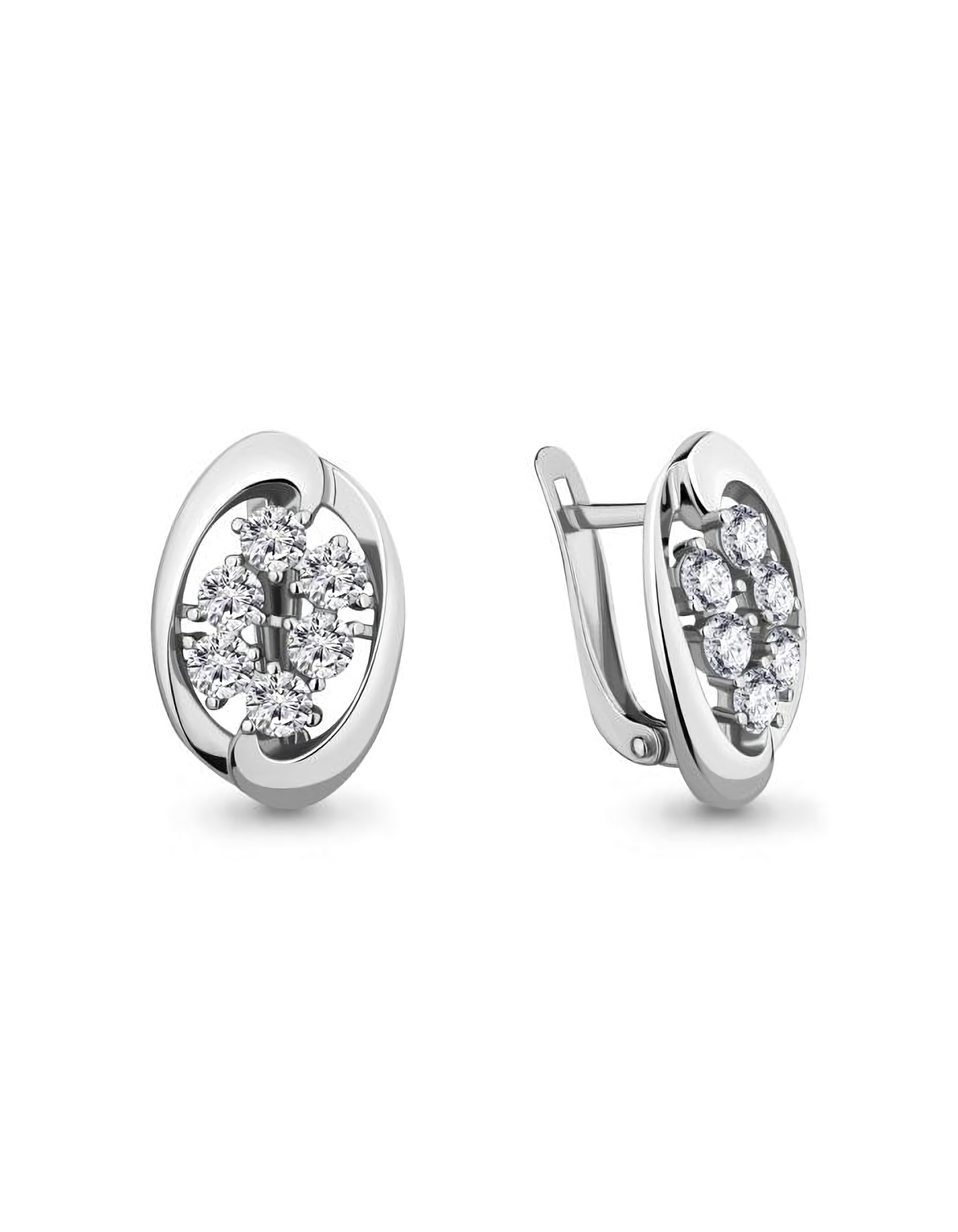 

Серьги из серебра TEO MAORI 846895А.5, фианит, 846895А.5