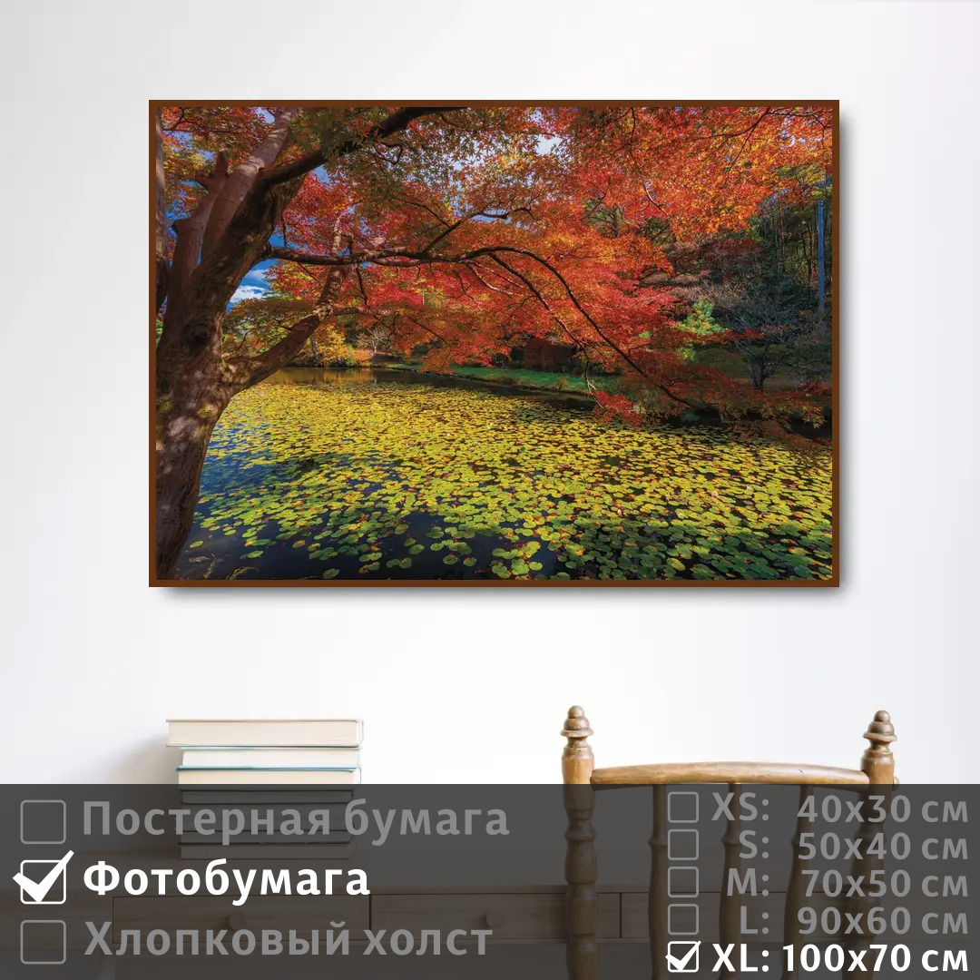 

Постер на фотобумаге ПолиЦентр Красочное осеннее дерево 100х70 см, КрасочноеОсеннееДерево1