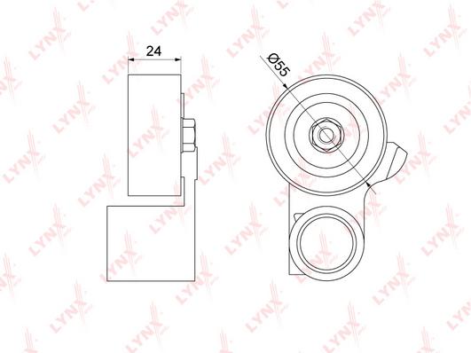 

Ролик Натяжной Ремня Грм Pb-1311 Nsii0009540582 LYNXauto арт. PB1311