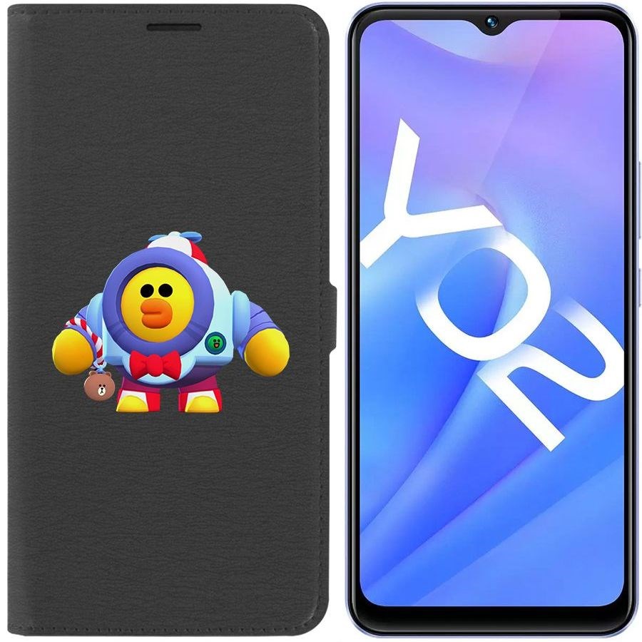 

Чехол-книжка Eco Book для Vivo Y02 Brawl Stars-Нани Салли
