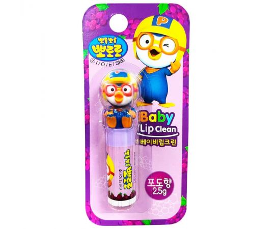 

Детская помада Pororo Lip Clear Grape со вкусом винограда 3930-002, Бальзам для губ
