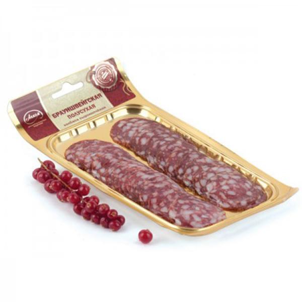 

Колбаса сырокопченая Анком Брауншвейгская, полусухая, нарезка, 100 г