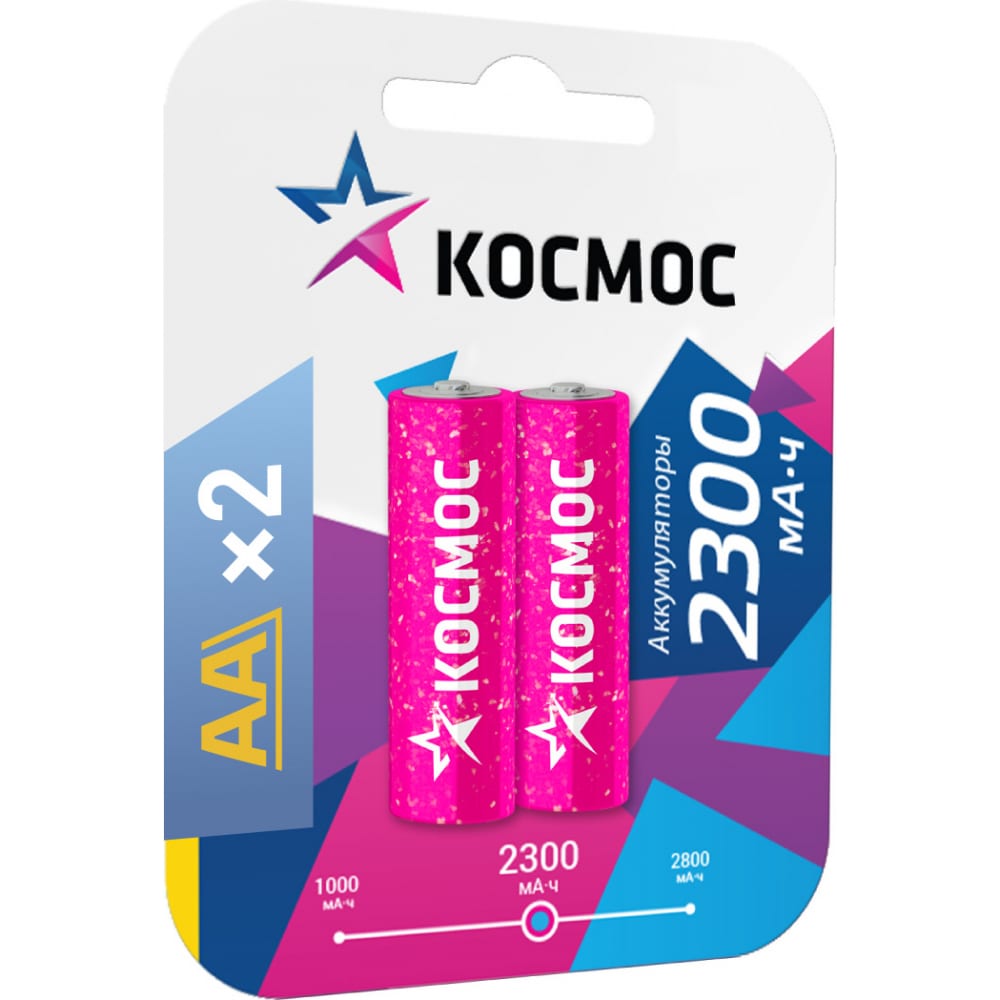 

КОСМОС Акк. R6 NI-MH 2300 mAh 2BL KOCR6NIMH(2300MA)max