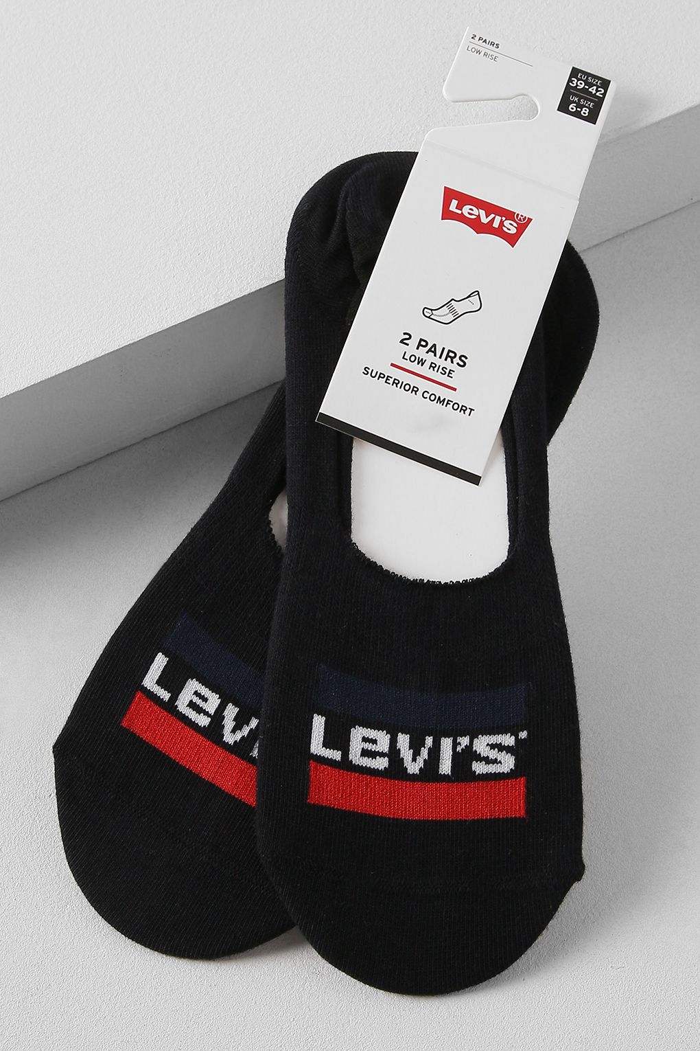 Комплект следков мужских Levi's 3715701690 черных 39-42