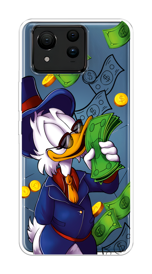 

Чехол на Asus ZenFone 11 Ultra "Scrooge McDuck with Money", Синий;зеленый;белый, 45250-1