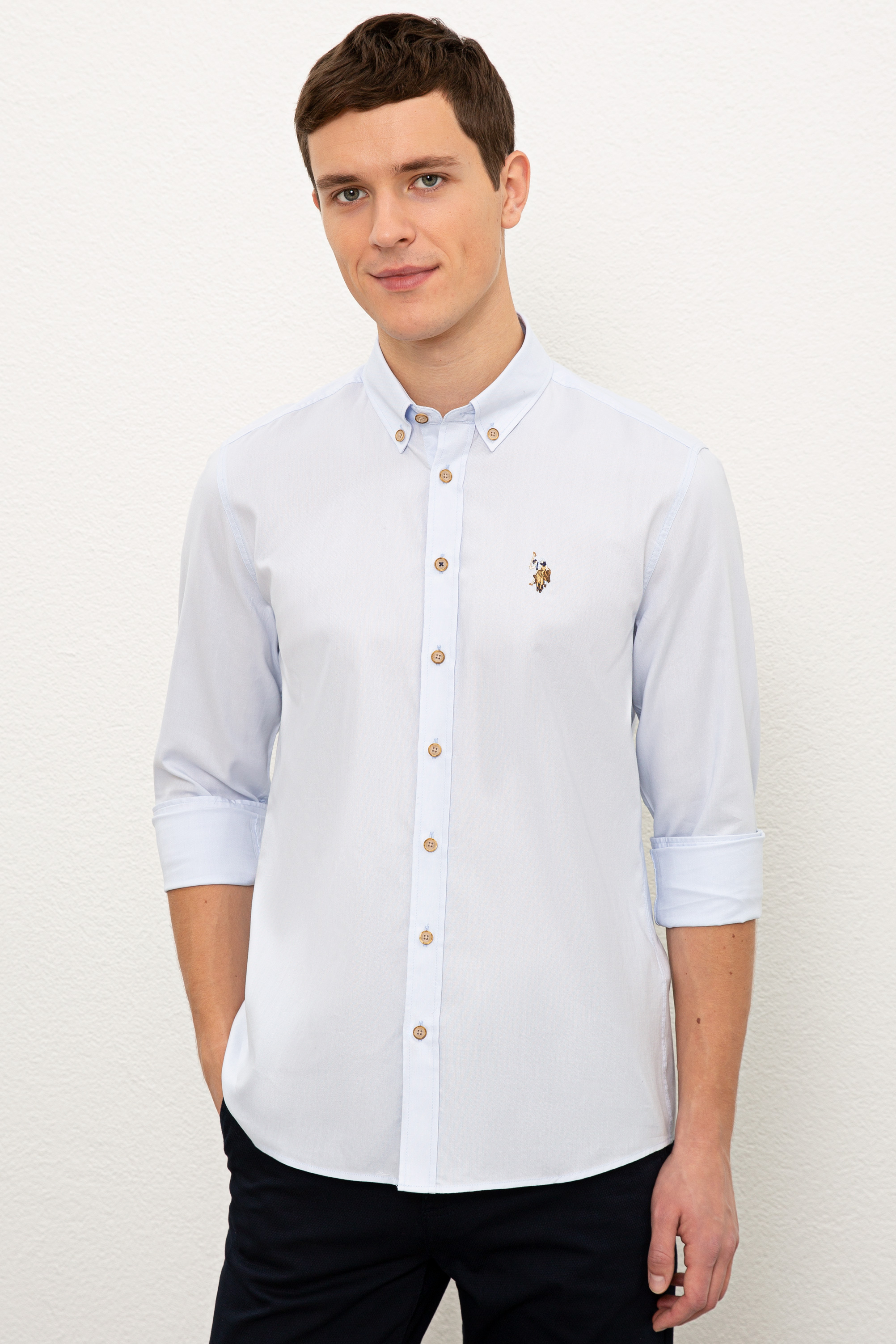 

Рубашка мужская U.S. POLO Assn. G081SZ0040CEDCOLOR020K голубая XL, G081SZ0040CEDCOLOR020K