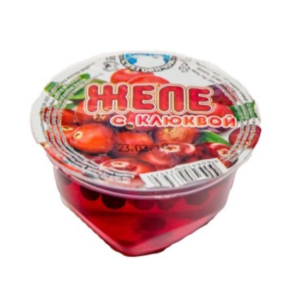 

Желе Снеговичок фруктовое, с клюквой, 150 г