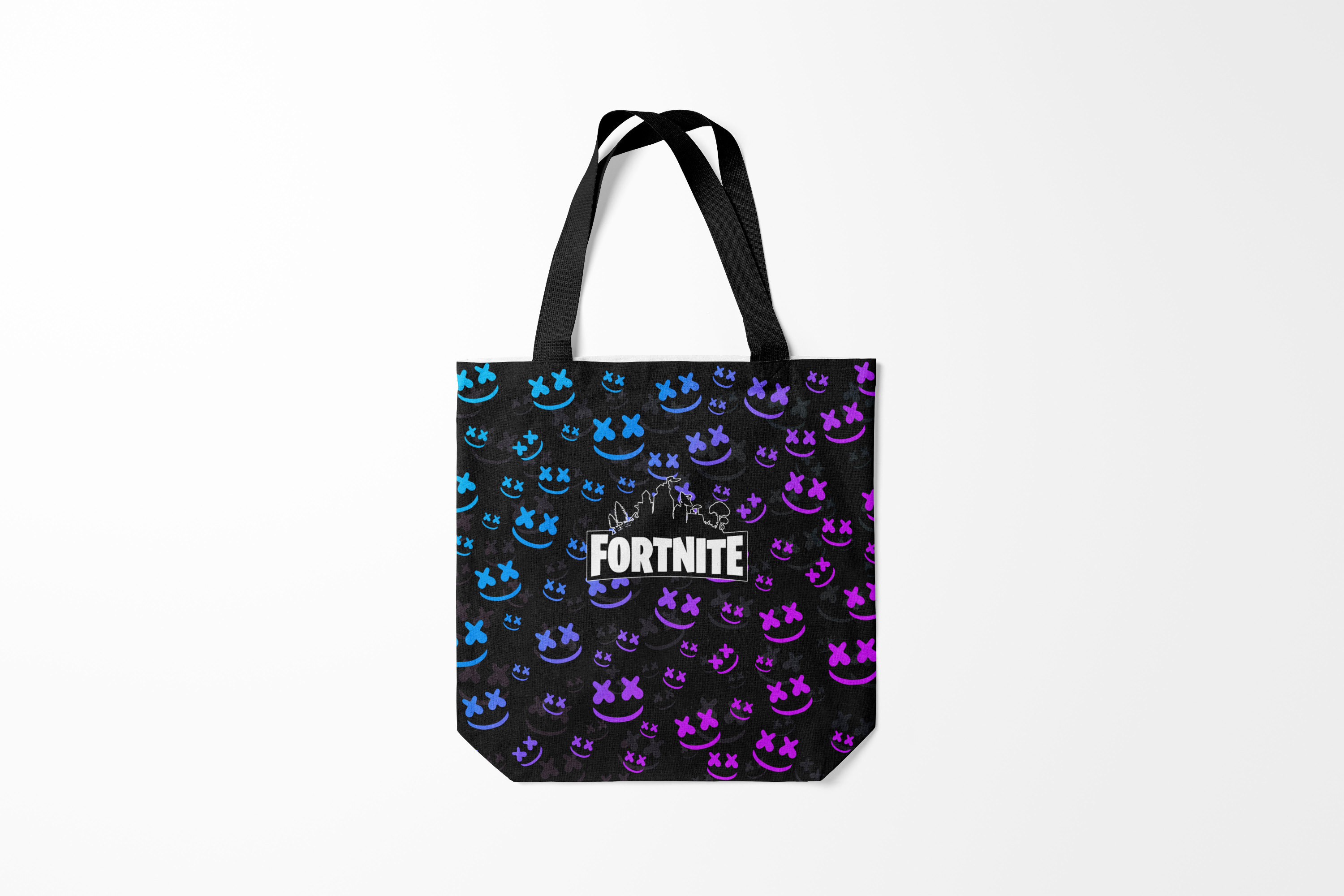 

Сумка шoппер унисекс Burnettie Fortnite MARSHMELLO, черный, Fortnite MARSHMELLO