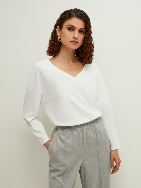 

Лонгслив женский ZARINA 2368532432 белый XS, 2368532432