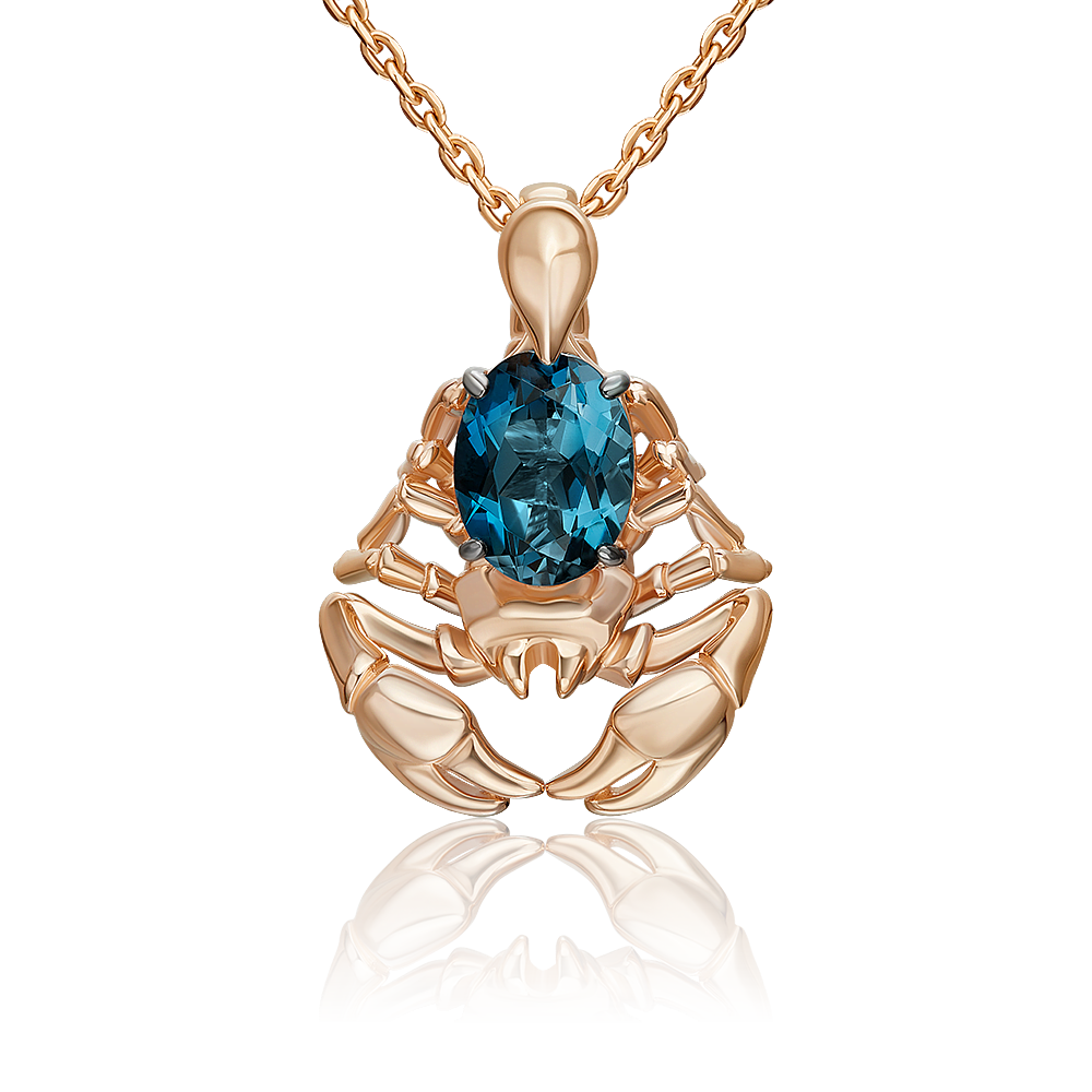 

Кулон из красного золота PLATINA jewelry 03-3484-00-201-1110, топаз, 03-3484-00-201-1110