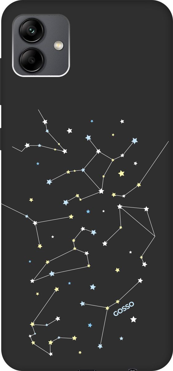 

Чехол на Samsung Galaxy A04 с 3D принтом "Constellations" черный, Черный;белый, 158432