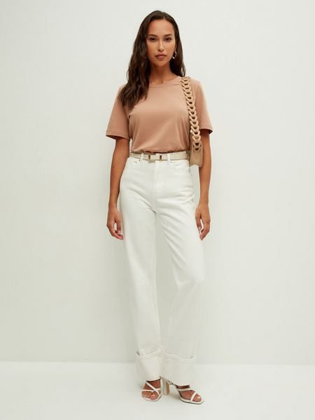 

Футболка женская ZARINA 2367502402 бежевая XL, 2367502402