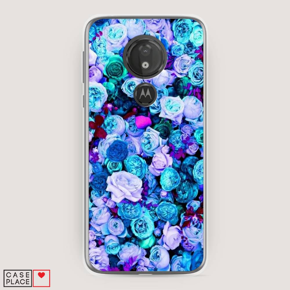 

Чехол на Motorola Moto G7 Power "Цветочный ковер", Фиолетовый, 241350-2