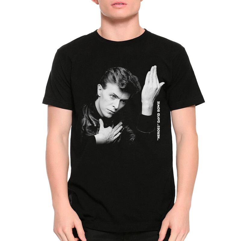 фото Футболка мужская dream shirts david bowie "heroes" 987367222 черная xs