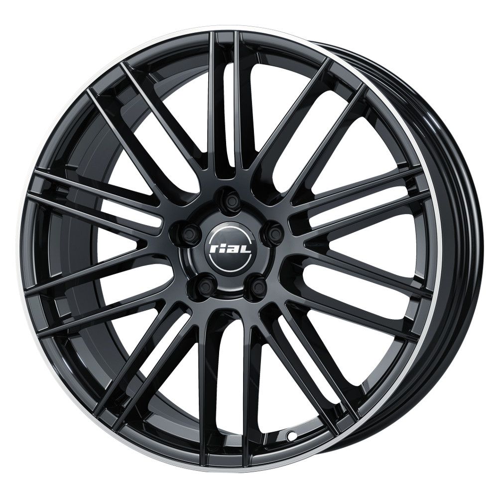фото Диск rial kibox 9,5/r21 5*112 et22 d66,5 diamond black lip polished kibx-952122po13-2