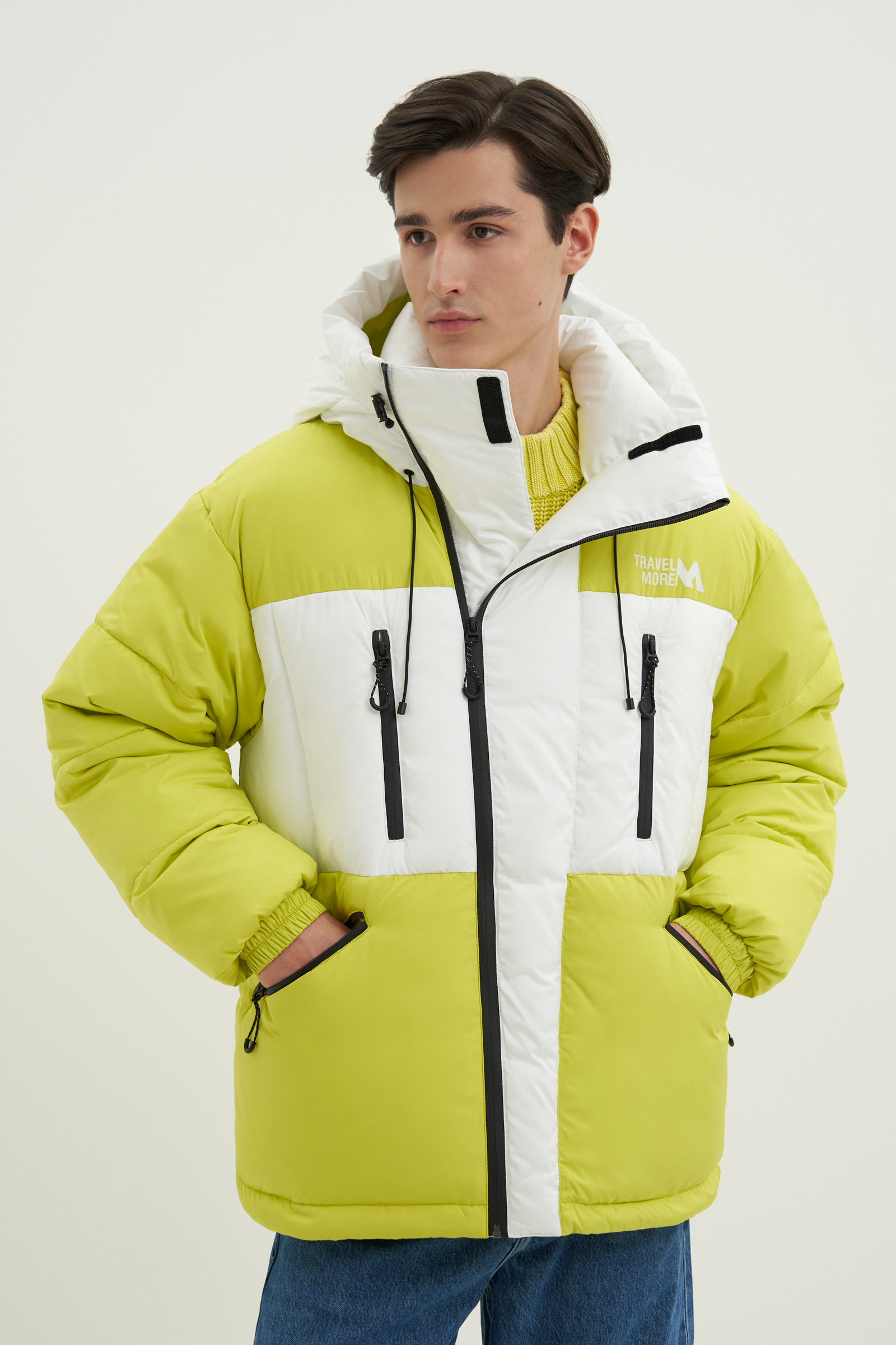 

Куртка мужская Finn Flare FWD21002 желтая 2XL, Желтый, FWD21002