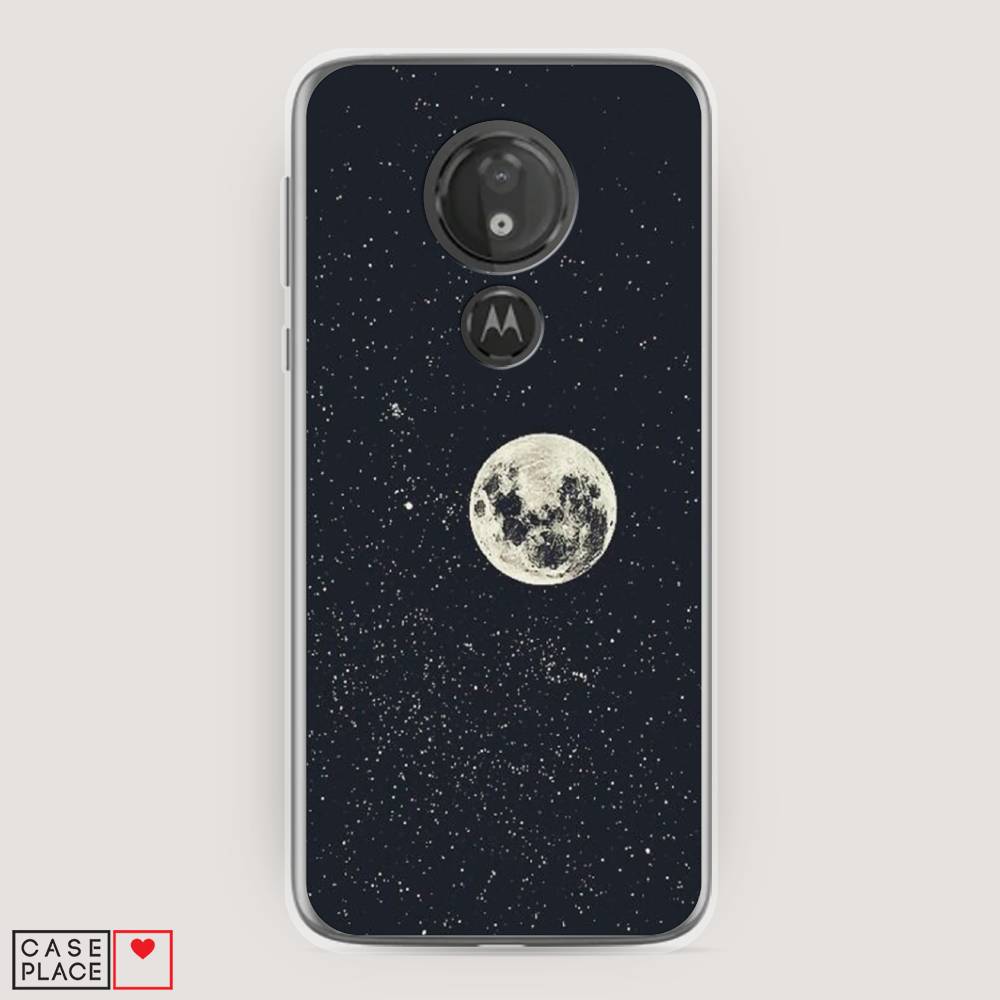 

Чехол на Motorola Moto G7 Power "Полнолуние", Красный, 241350-2
