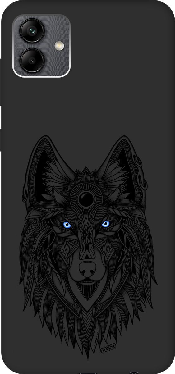 

Чехол на Samsung Galaxy A04 с 3D принтом "Grand Wolf" черный, Черный;голубой, 158432