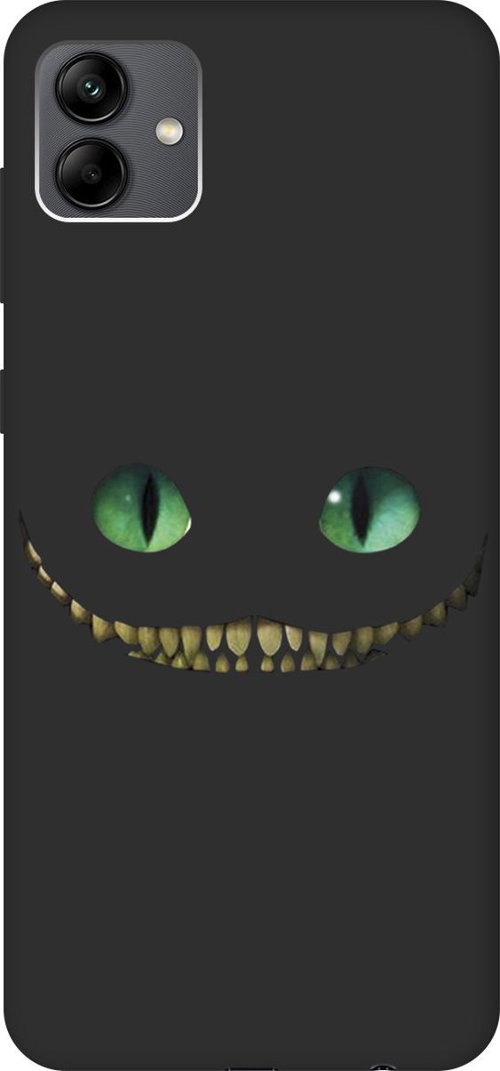 

Чехол на Samsung Galaxy A04 с 3D принтом "Cheshire Cat" черный, Черный;зеленый, 158432