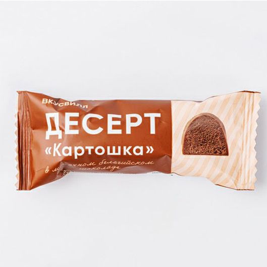 

Десерт ВкусВилл Картошка в молочном бельгийском шоколаде 60 г