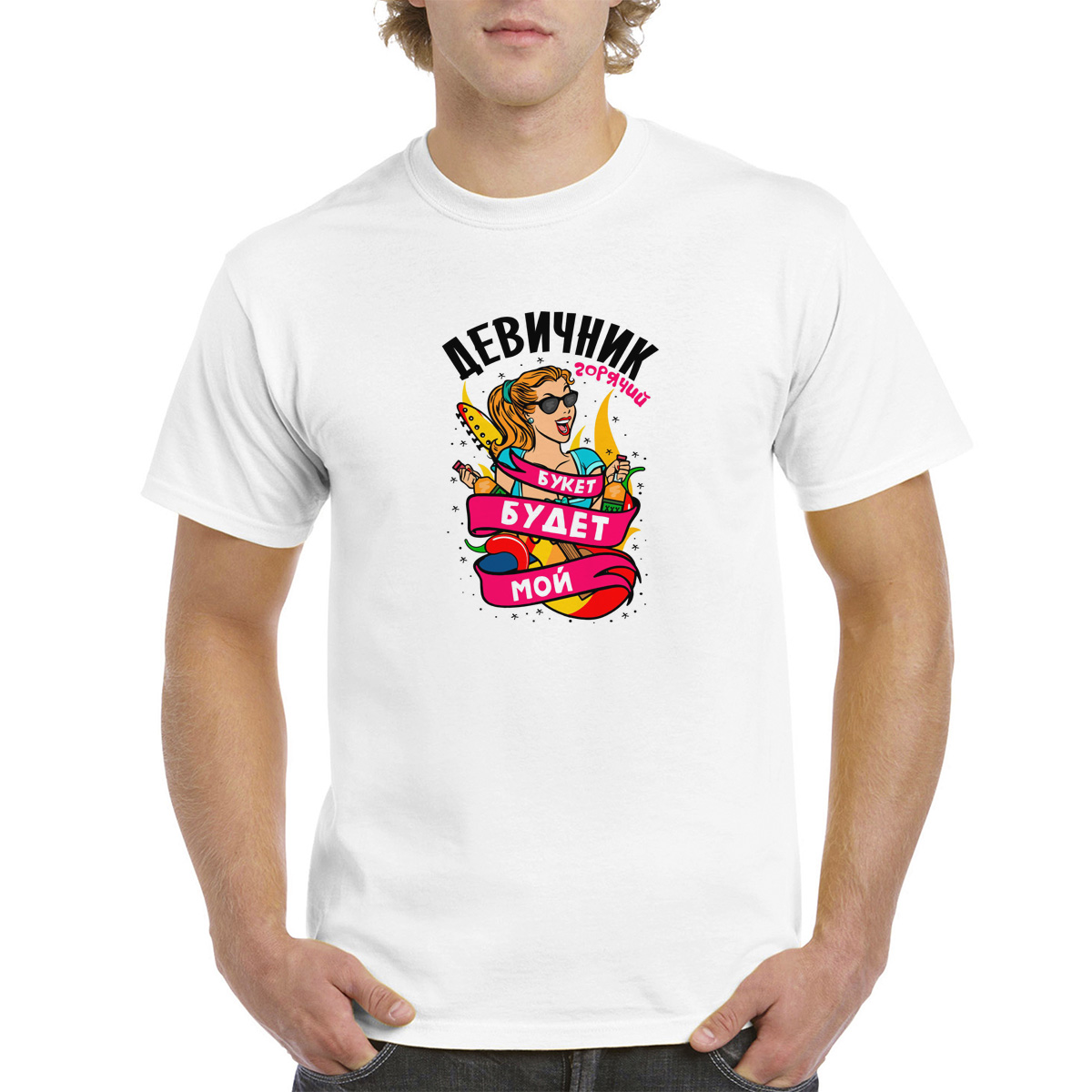 

Футболка женская CoolPodarok 2M042448 белая 52 RU, Белый, 2M042448