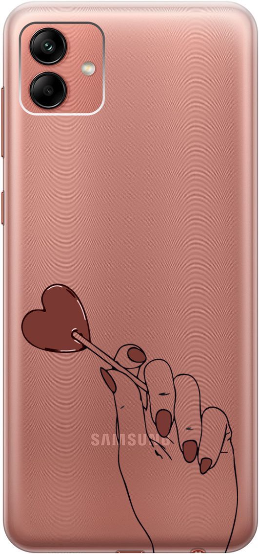 

Чехол на Samsung Galaxy A04 с 3D принтом "Heartbreaker" прозрачный, Прозрачный;красный, 158429