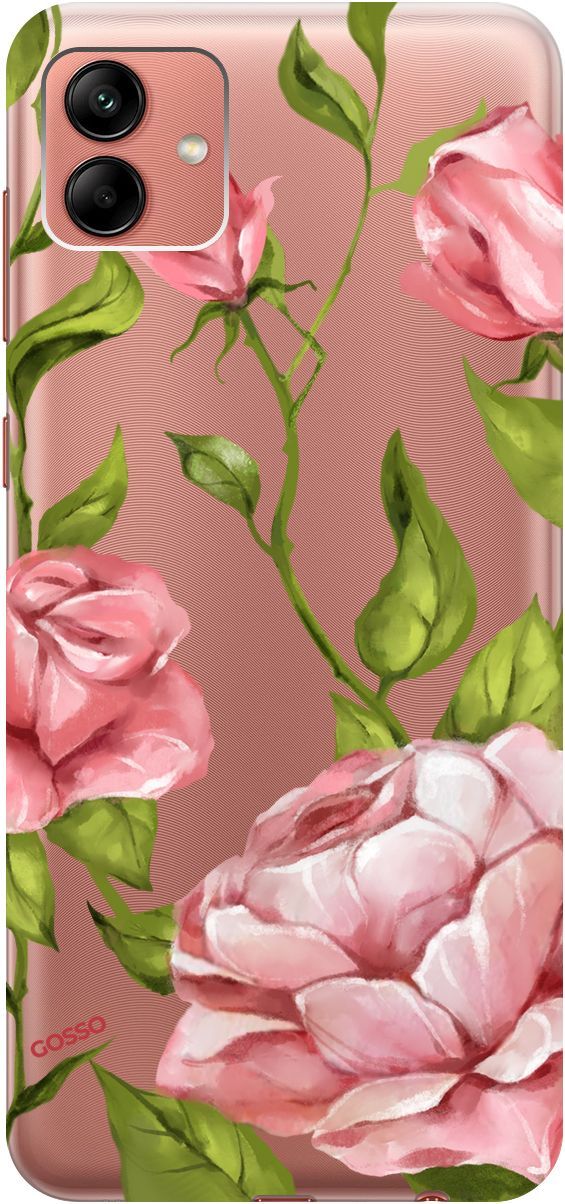 

Чехол на Samsung Galaxy A04 с 3D принтом "Amazing Roses" прозрачный, Прозрачный;белый, 158429