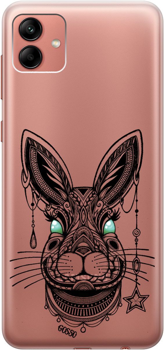 

Чехол на Samsung Galaxy A04 с 3D принтом "Grand Rabbit" прозрачный, Прозрачный;зеленый, 158429