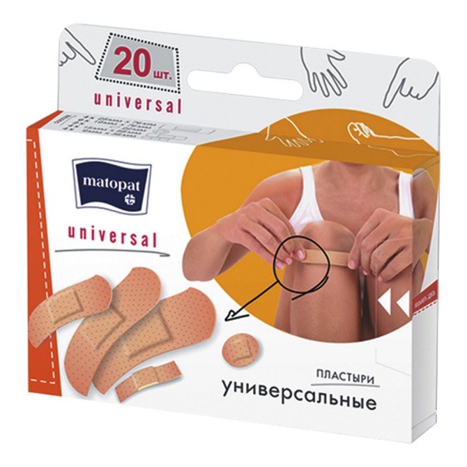 

Пластыри Матопат универсальные 20 шт.