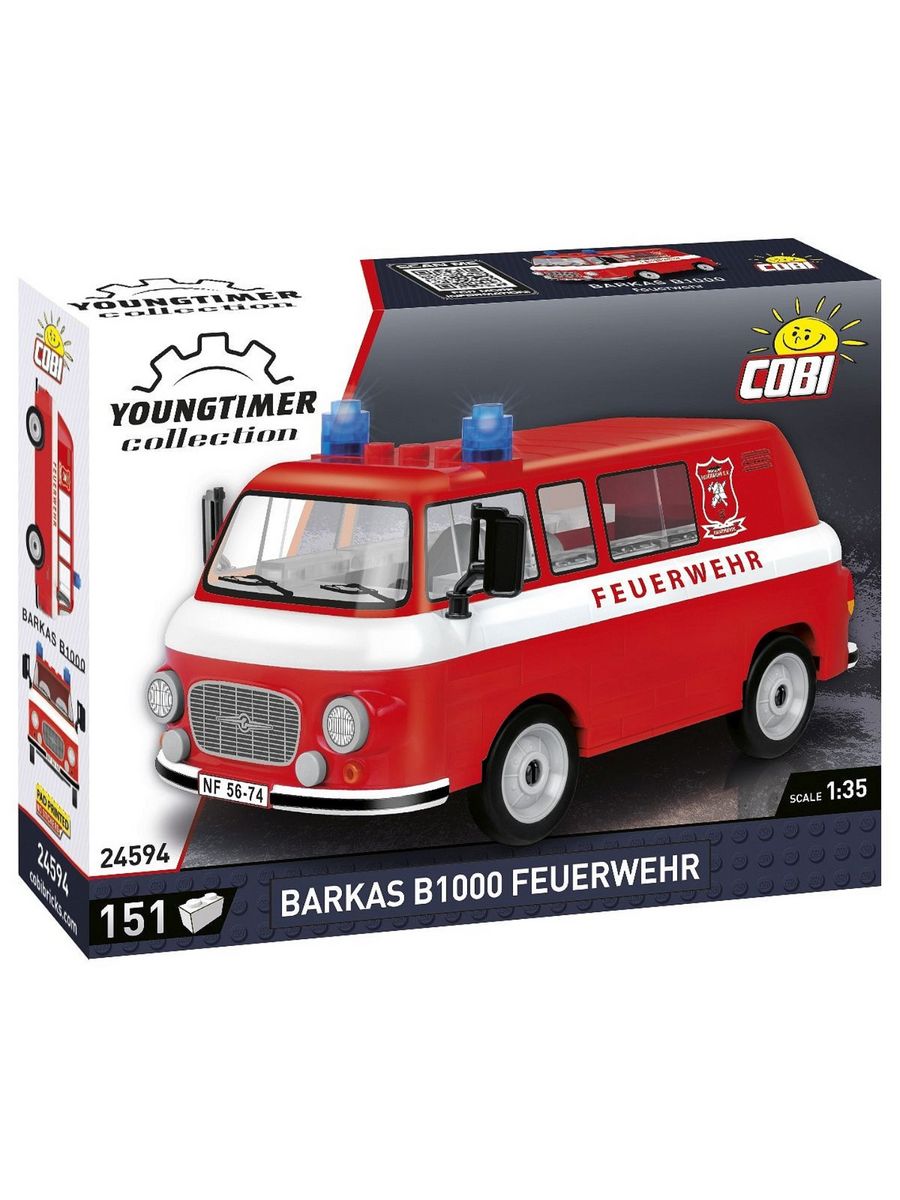 

Конструктор Cobi Авто Barkas B1000 Feuerwehr 151 деталь 24594
