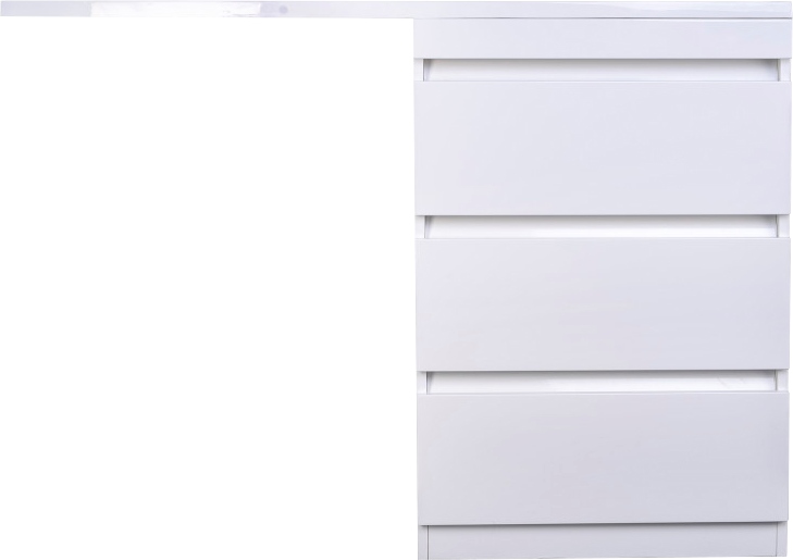 

Тумба с раковиной Style Line Даллас 130 Люкс Plus напольная, белая, 3 ящика К, Белый, Даллас 130 Люкс Plus напольная, белая, 3 ящика К