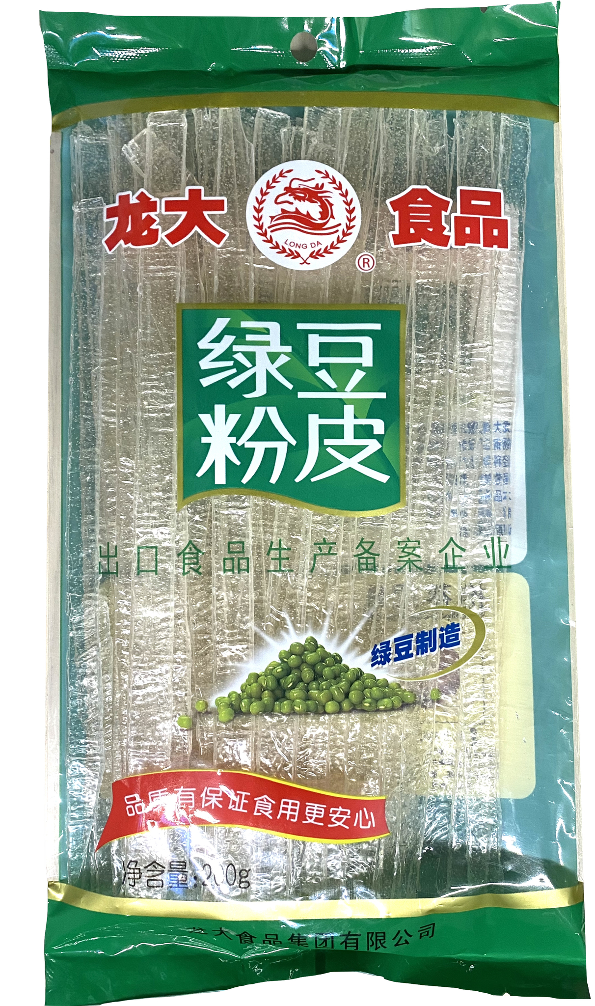 Лапша стеклянная бобовая Long Da Mung Bean Sheet 200 г