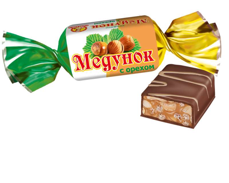 

Конфеты шоколадные Славянка Медунок с орехом