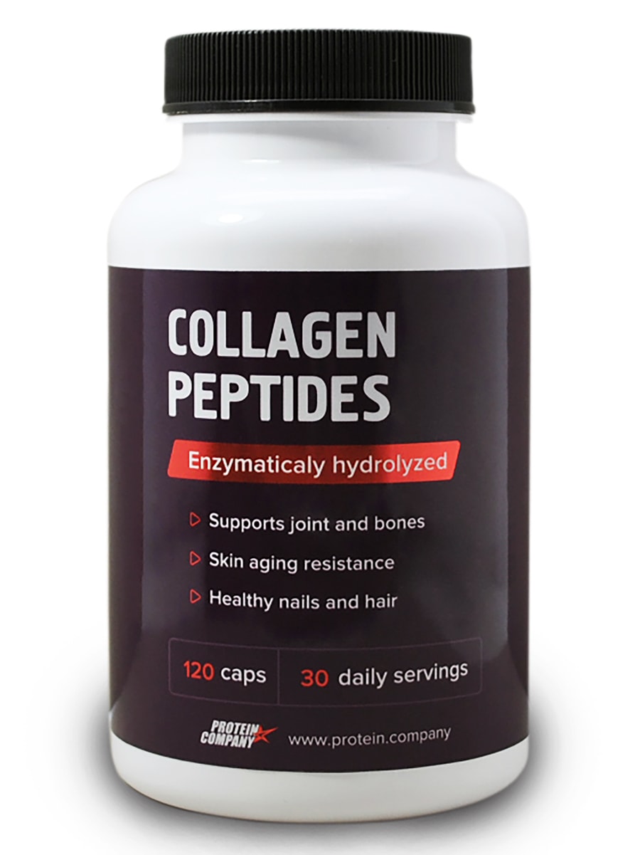 фото Collagen peptides / protein.company / пептиды коллагена / капсулы / 30 порций / 120 капсул