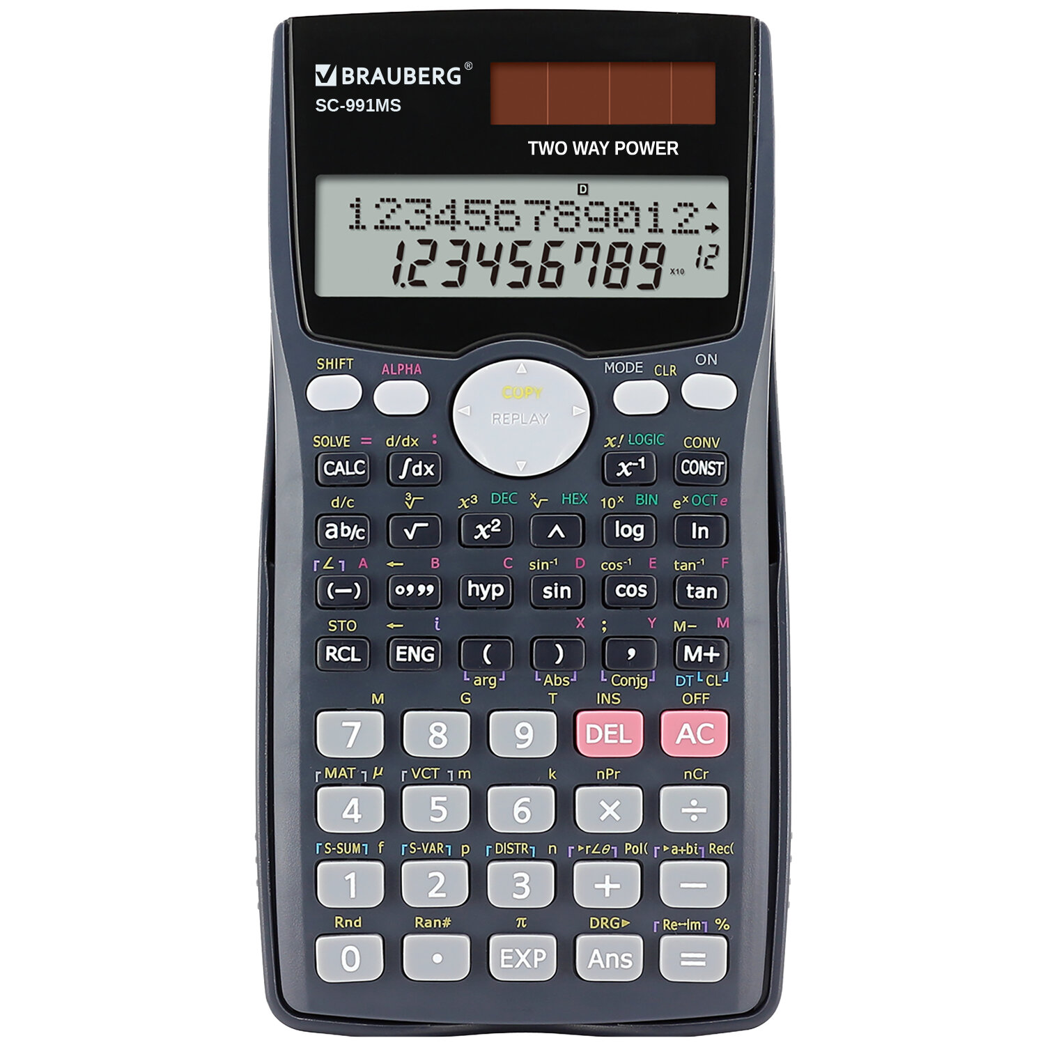 Калькулятор инженерный Brauberg SC-991MS, 271724,непрограммируемый для ЕГЭ, 401 функция
