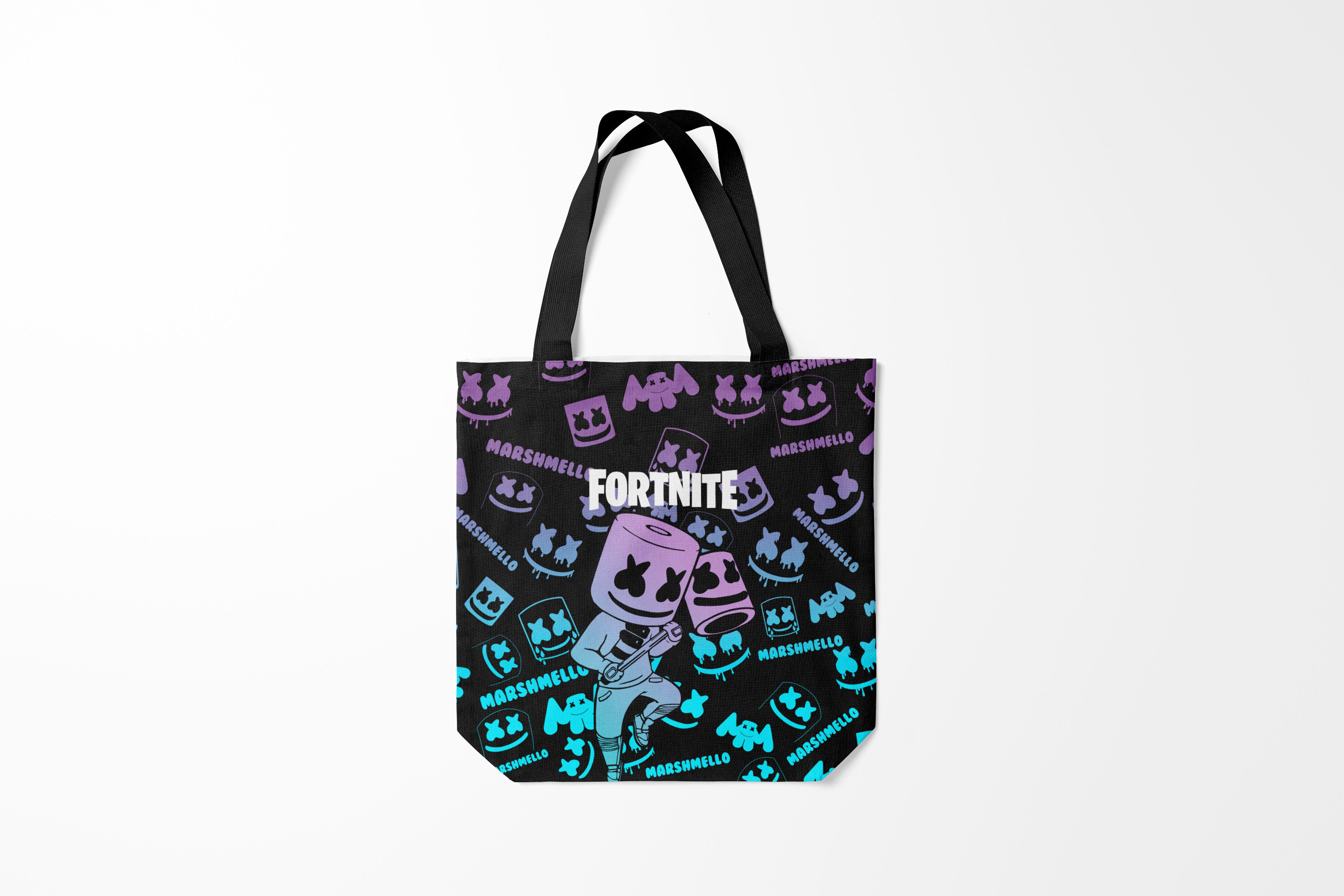 

Сумка шoппер унисекс Burnettie Fortnite MARSHMELLO., черный, Fortnite MARSHMELLO.