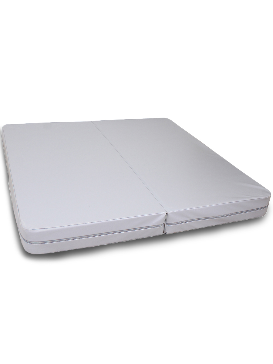 Мат гимнастический Maksi-junior складной без выреза 100х100х10 см серый