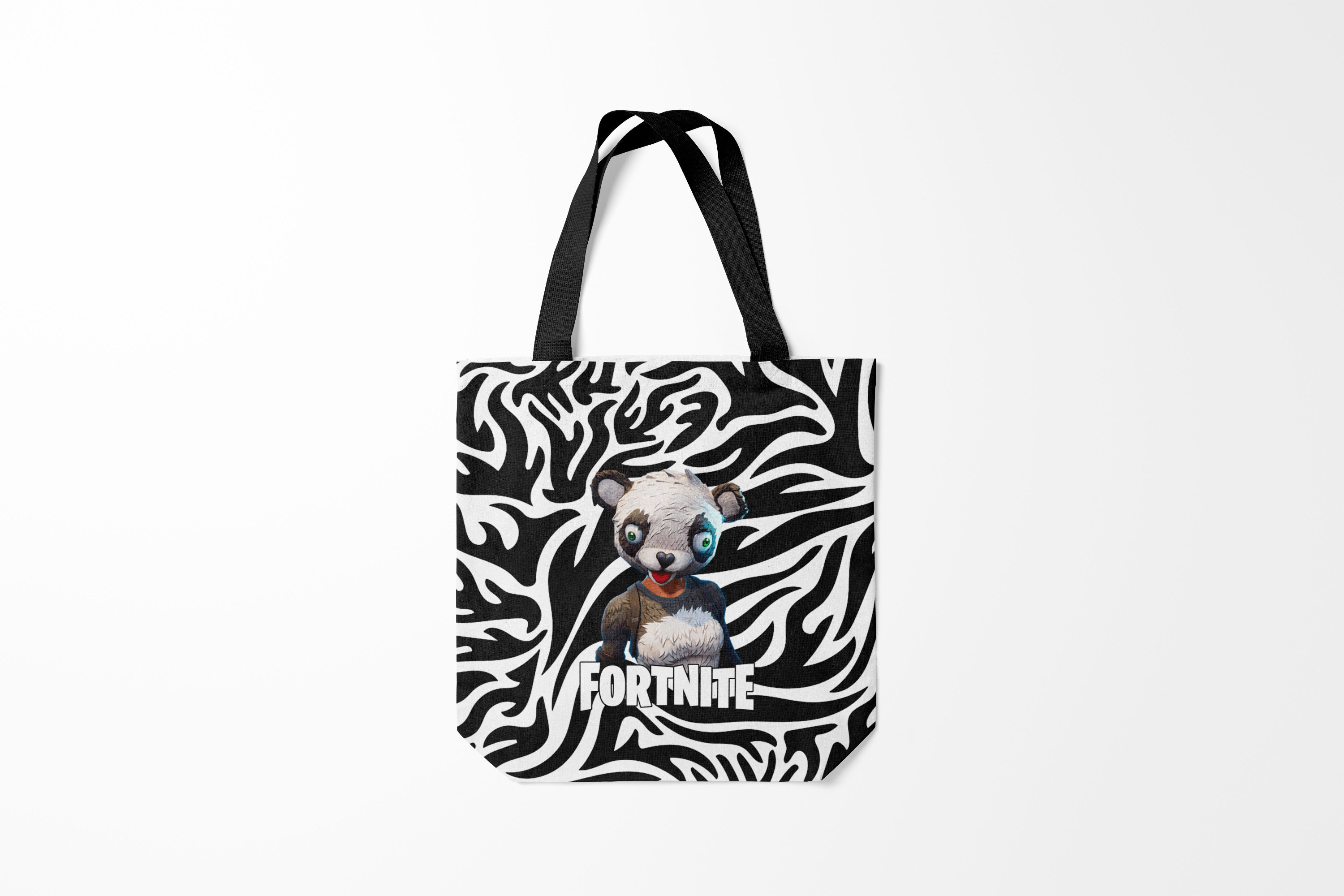 

Сумка шoппер унисекс Burnettie Fortnite Panda, черный, Fortnite Panda