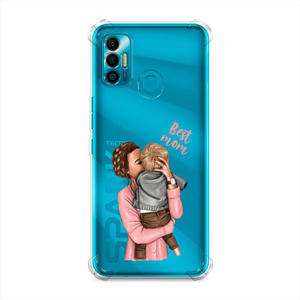 

Чехол Awog на Tecno Spark 7 "Мама с малышом", Розовый;коричневый;бежевый, 301051-1