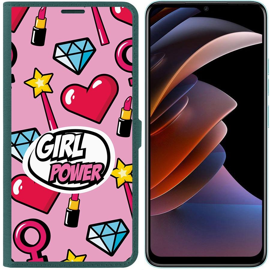 фото Чехол-книжка eco book для tecno spark go 2023 girl power krutoff