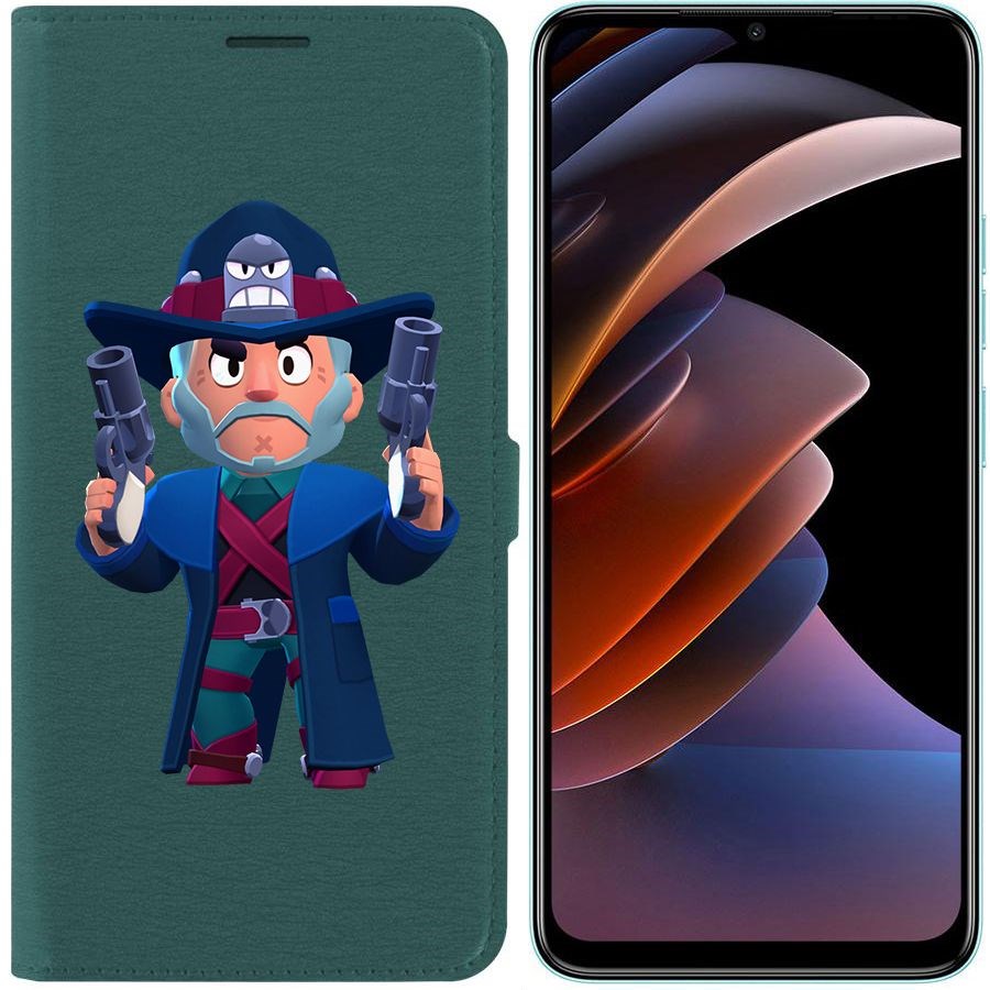 

Чехол-книжка Eco Book для Tecno Spark Go 2023 Brawl Stars-Стрелок Кольт