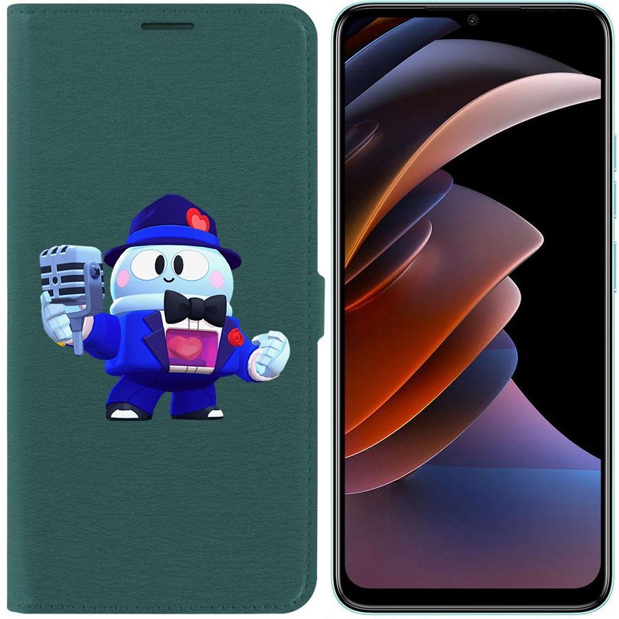 

Чехол-книжка Eco Book для Tecno Spark Go 2023 Brawl Stars-Стильный Лу
