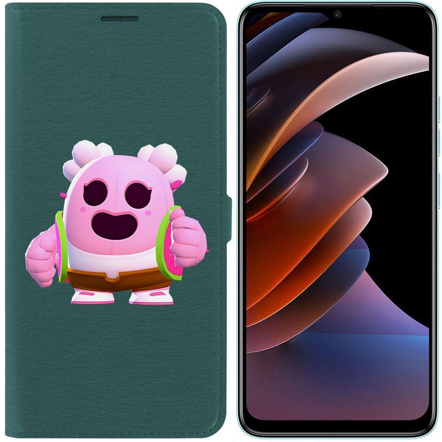 

Чехол-книжка Eco Book для Tecno Spark Go 2023 Brawl Stars-Сакура Спайк
