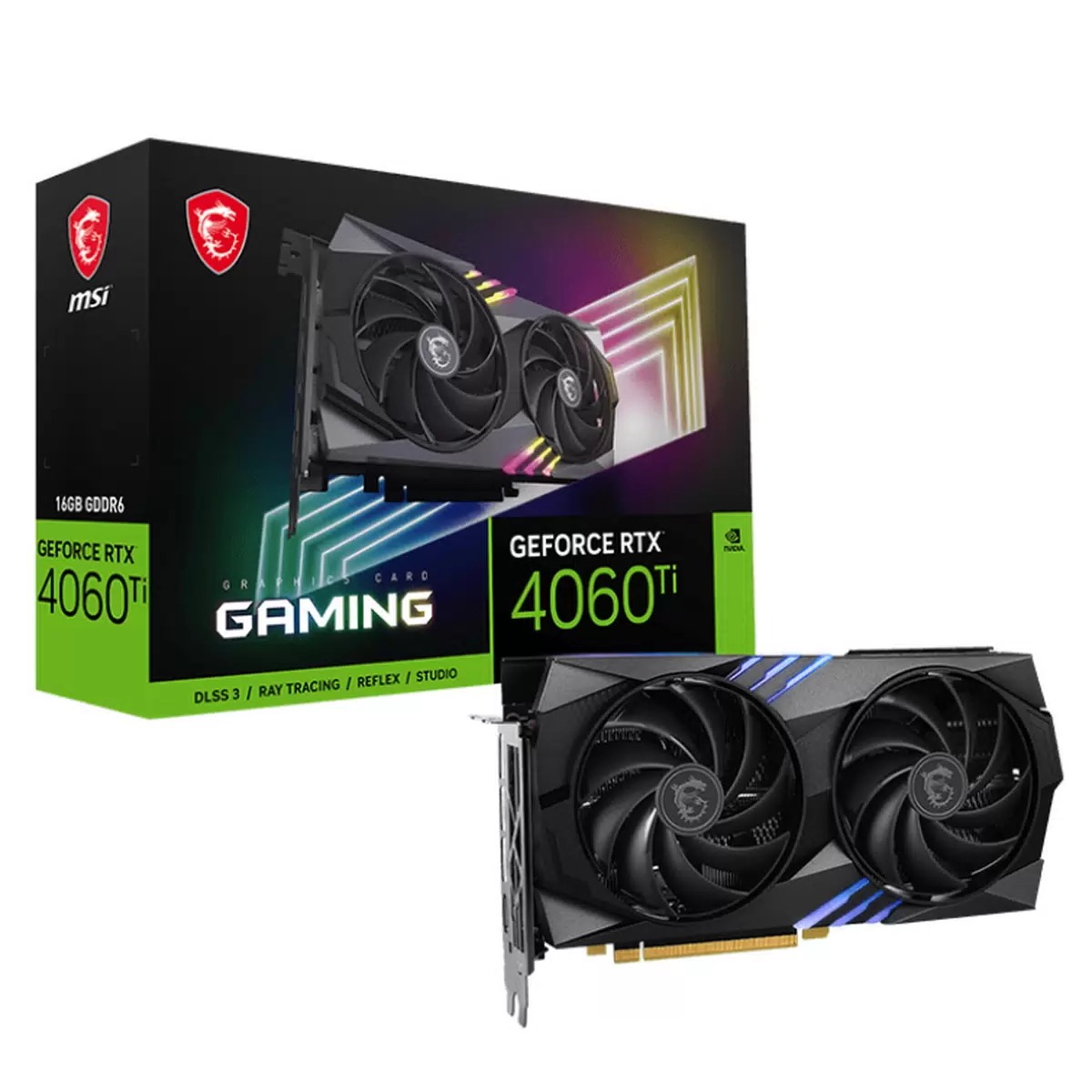 

Видеокарта MSI RTX4060Ti Gaming 16GB [RTX 4060 TI GAMING 16G], GeForce RTX 4060 Ti GAMING