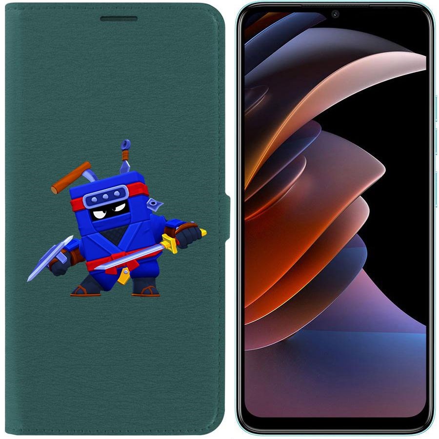

Чехол-книжка Eco Book для Tecno Spark Go 2023 Brawl Stars-Ниндзя Эш