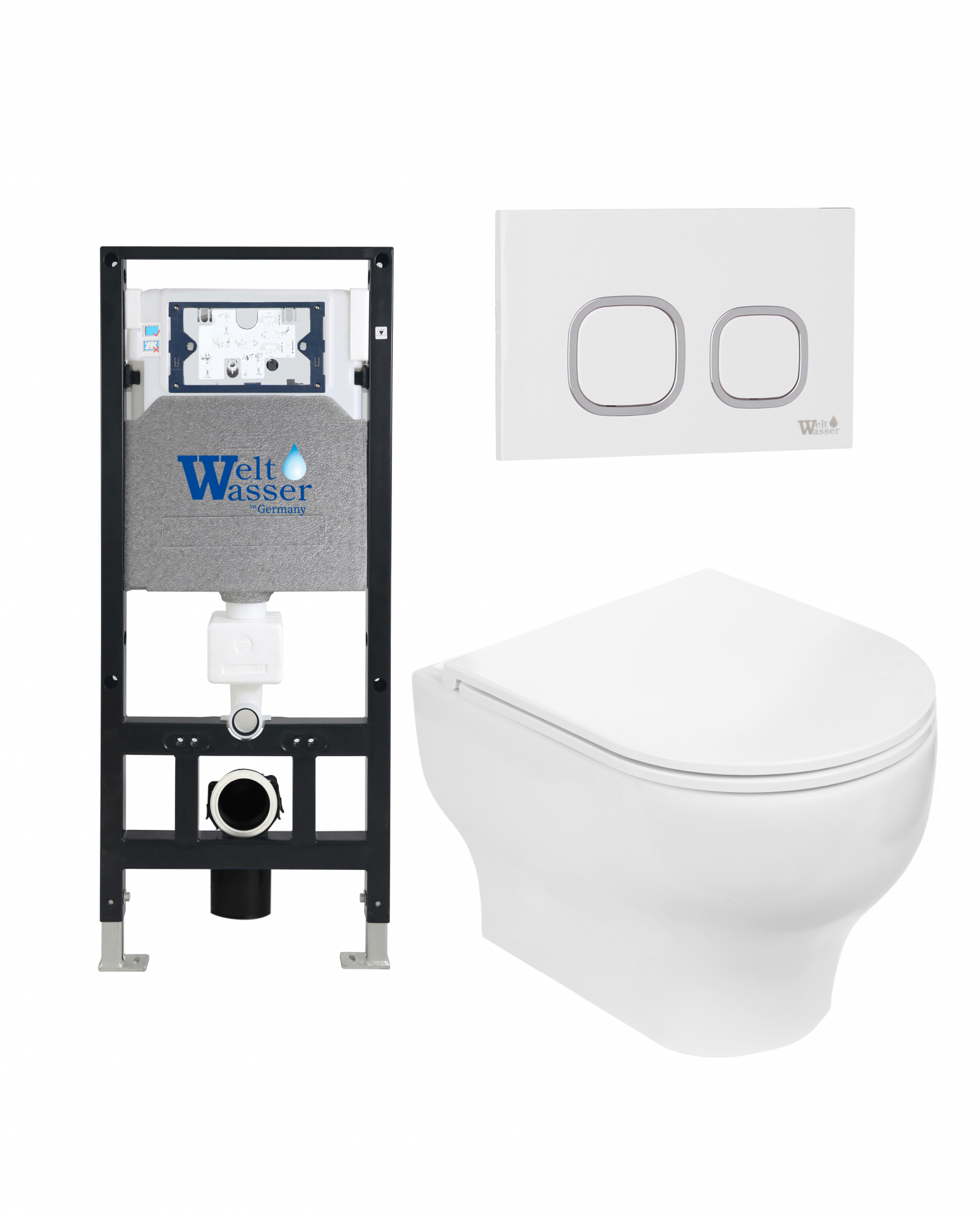 

Комплект инсталляция WeltWasser 506 + Унитаз Erlenbach + кнопкаRD-WT