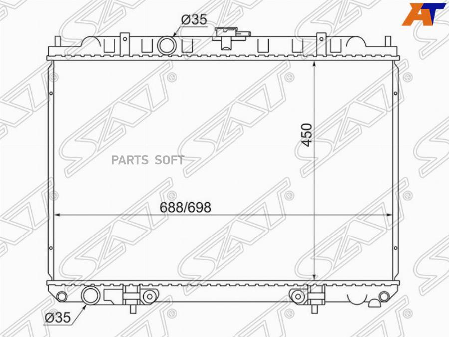 

Радиатор Nissan X-Trail/Liberty Qr20/25 00-07 Sat арт. SG-NS0007